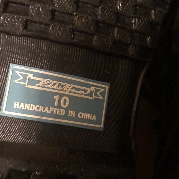 Eddie Bauer Vintage Black, Quilted Waterproof Lined Snow Duck Boots Size 10 - Picture 7 of 11